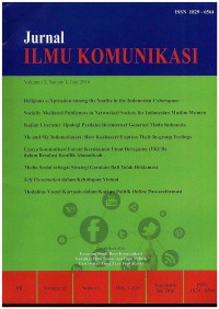 Jurnal Ilmu Komunikasi UAJY: Volume 13 Nomor 1 | Juni 2016