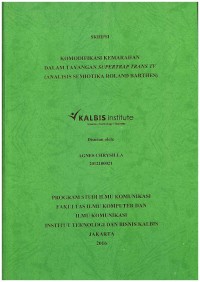 Komodifikasi Kemarahan dalam Tayangan Supertrap Trans TV (Analisis Semiotika Roland Barthes)