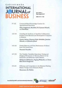 Gadjah Mada International Journal of Business: Vol. 19 No. 2 | May - August 2017