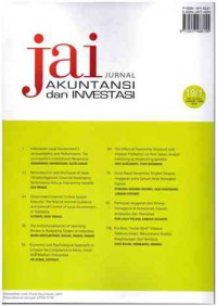 Jurnal Akuntansi dan Investasi : Vol. 19, No.1 I January-June 2018