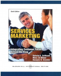 Services Marketing: Integrating Customer Focus Across the Firm 6  Ed.