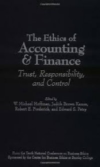 Image of The Ethics of Accounting And Finance: Trust, Responsibility, And Control
