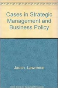 Image of Cases in Strategic Management and Business Policy