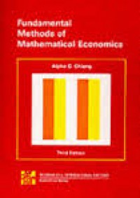 Image of Fundamental Methods of Mathematical Economics 3 Ed.