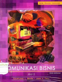 Image of Komunikasi Bisnis Jilid 2 Edisi 6