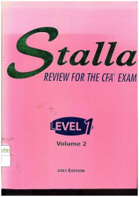 Image of Stalla Review for the CFA Exam : Level 1 Volume 2