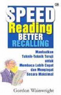 Image of Speed Reading Better Recalling