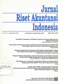 Image of Jurnal Riset Akuntansi Indonesia: Vol. 9 No. 3 | September 2006