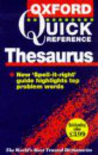Image of Oxford quick reference thesaurus: new :spell-it-right