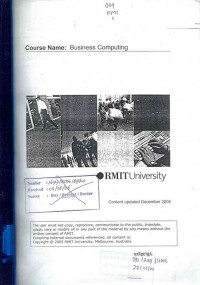 Image of Course Name : Business Computing