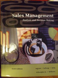 Image of Sales management: analysis and decision making 6 Ed.