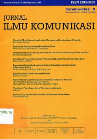 Image of Jurnal Ilmu Komunikasi UPN-YK : Vol. 9 Nomor 2 I Mei-Agustus 2011