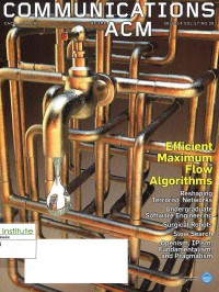 Image of Communications Of the ACM 08/2014 Vol. 57 No. 08 | Agustus 2014