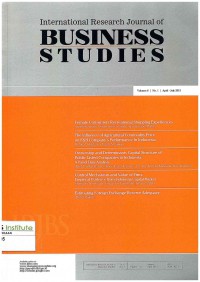 Image of International Research Journal Business Studies Vol. 6 No. 1 | April-July 2013