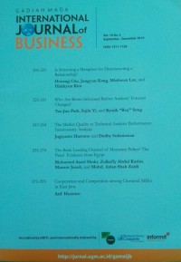 Image of Gadjah Mada International Journal of Business: Vol. 16 No. 3 September-December 2014
