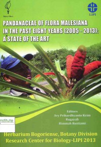 Image of Pandanaceae Of Flora Malesiana in The Past Eight years (2005-2013): a State of The Art