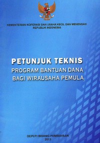 Image of Petunjuk Teknis Program Bantuan Dana Bagi Wirausaha Pemula