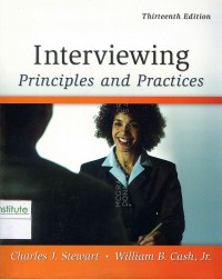 Image of Interviewing: Priciples and Practice