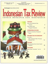 Image of Indonesian Tax Review: Vol VIII/Edisi 03 | Januari 2015