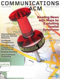 Image of Communication of the ACM: Vol. 57 No. 10 | Oktober 2014