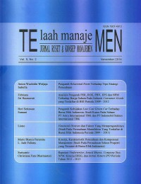 Image of Jurnal: Telaah Manajemen	Vol. 9 No. 2 | November 2014