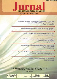 Image of Jurnal Pengkajian Koperasi dan UKM: Vol. 7 | Oktober