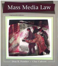 Image of Mass Media Law 18 Ed.