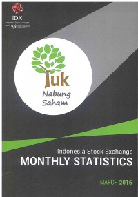 Image of Indonesia Stock Exchange Monthly Statistics: March 2016 | Volume 25 No. 3