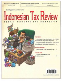 Image of Indonesian Tax Review: Vol. IX/Edisi 06 | 2016