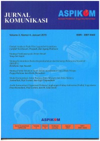 Image of Jurnal Komunikasi ASPIKOM| Vol. 2 No. 4 | Januari 2015