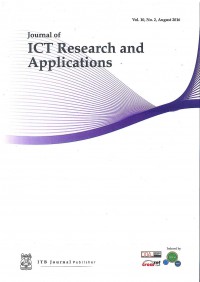 Image of Journal of ICT Research and Applications : Vol. 10 No. 2 I August 2016