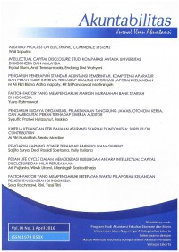 Image of Akuntabilitas: Jurnal Ilmiah Akuntansi Vol. IX No. 1 | April 2016