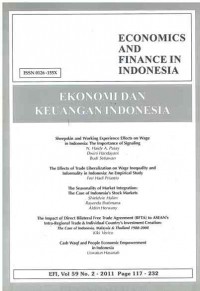 Image of Ekonomi dan Keuangan Indonesia: Vol. 59 No. 2 | 2011