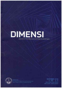 Image of DIMENSI-Journal of Architecture and Built Environment I Vol. 43 No. 2, December 2016