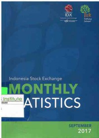 Image of Indonesia Stock Exchange Monthly Statistics: July 2017 | Volume 26 No. 9
