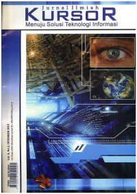 Image of Jurnal Ilmiah KURSOR : Menuju Solusi Teknologi Informasi Vol. 8 No. 2 | Desember 2015