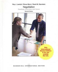 Image of Negotiation : reading, Exercises and cases 7ed.