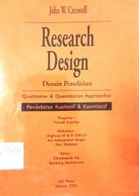 Image of Research Design: qualitative and quantitative approaches