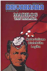 Image of Jurnal Filsafat Driyarkara : Madilog Tan Malaka I Th. XXXVI No. 1 I 2015
