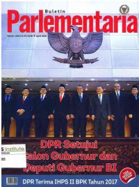 Image of Buletin Parlementaria: No. 1002/II/IV/2018 | April 2018