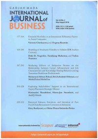 Image of Gadjah Mada International Journal of Business: Vol. 20 No. 2 | May-August 2018