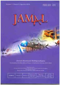 Image of JAMAL: Jurnal Akuntansi Multiparadigma: Vol. 7 No. 2 | Agustus 2016
