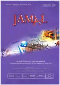 Image of JAMAL: Jurnal Akuntansi Multiparadigma: Vol. 7 No. 3| Desember 2016