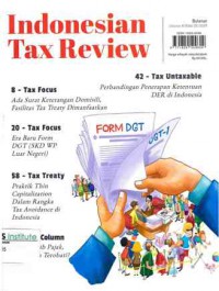 Image of Indonesian Tax Review : Volume XI/Edisi 01/2019