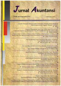 Image of Jurnal Akuntansi: Th. XX/03/September/2016