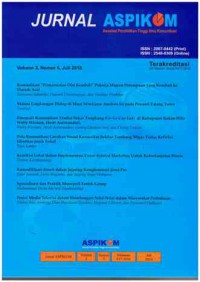 Image of Jurnal Komunikasi ASPIKOM| Vol. 3 No. 5 | Juli 2018