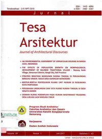 Image of Tesa Arsitektur : Journal of Architectural Discourses : Volume XV Nomor 1 I Juli 2017