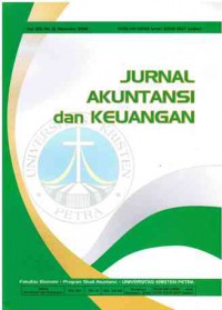 Image of Jurnal Akuntansi dan Keuangan PETRA : Vol. 20 No. 2 | November 2018