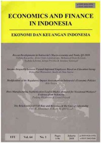 Image of Economics and Finance in Indonesia : Vol. 64 No. 1 | 2018