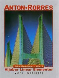 Image of Aljabar Linear Elementer Versi Aplikasi Jilid 1 Edisi 8